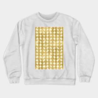 Midcentury Modern Dots in Gold Crewneck Sweatshirt